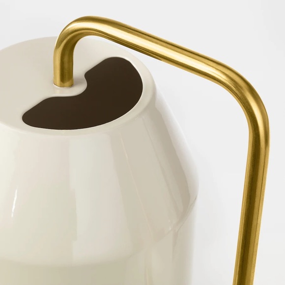 Watering Can🪴💦 Ivory and Gold 30oz Watering Can Maria Seipel VATTENKRASSE Ikea - Picture 8 of 12